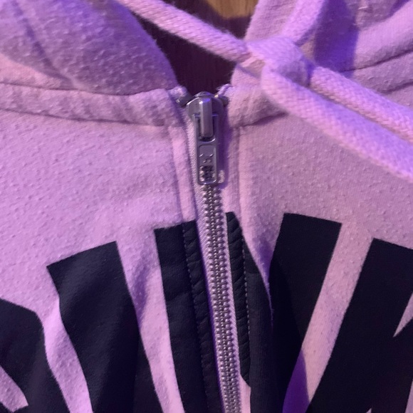 PINK cropped full zip sweater size xs - Picture 4 of 5